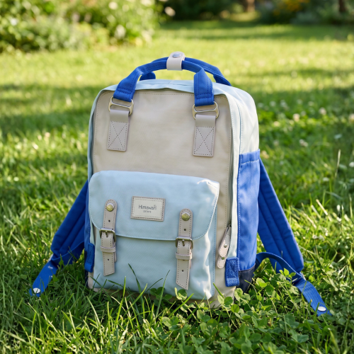 Bolso Himawari Multifuncional - beige/azul