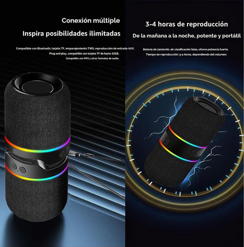 Conexión múltiple: Bluetooth, TF, AUX, TWS